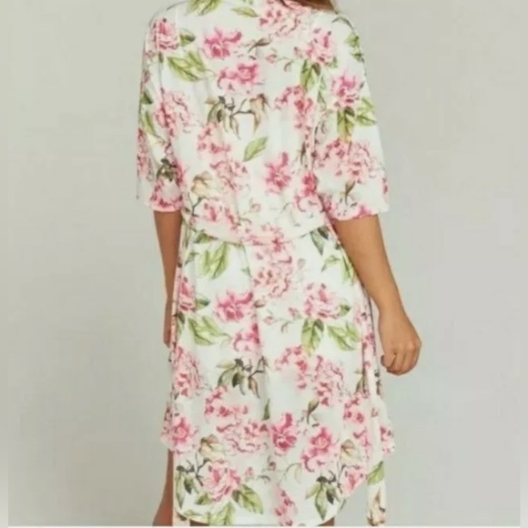 Show Me Your Mumu Pink Floral Brie Robe Garden Of Blooms One Size - Picture 3 of 11